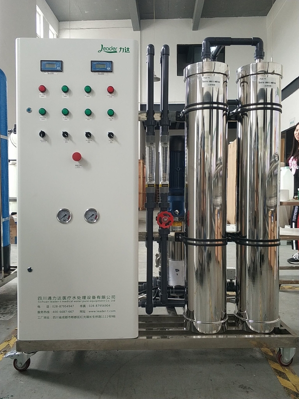 Sistema de osmose reversa de passagem única eficiente 5.0KW Potência nominal 2000 LPH Taxa de fluxo