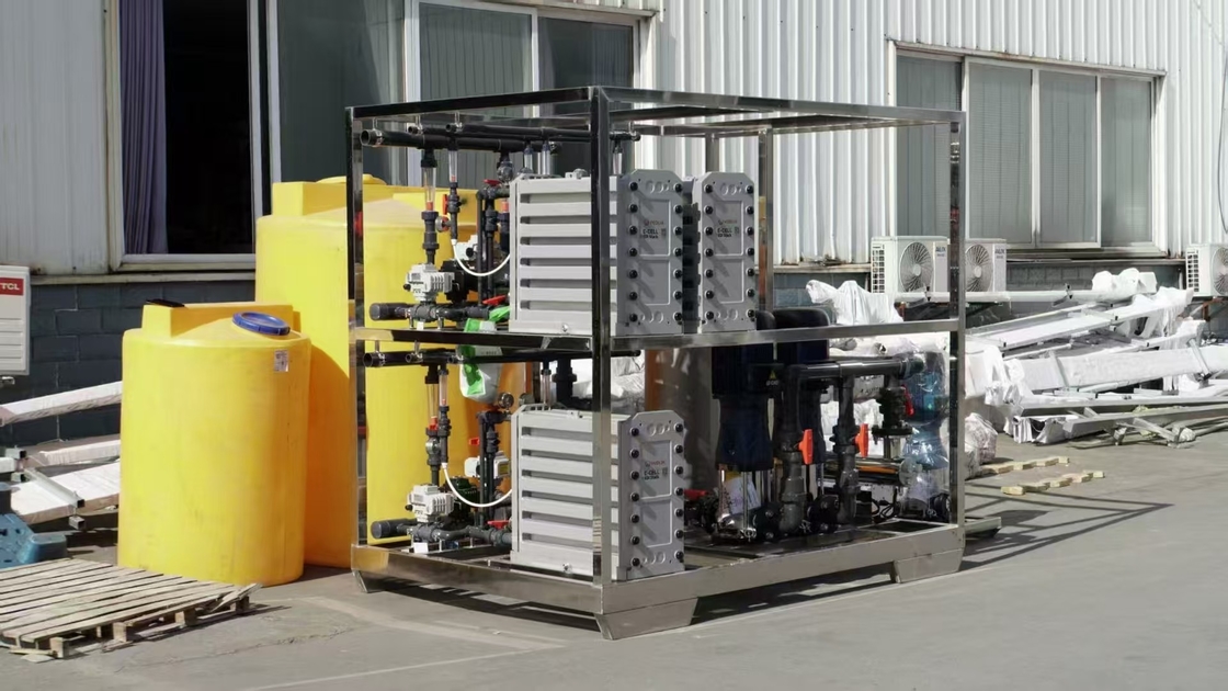 15 T/hora EDI sistema de água ultra pura de utilização industrial com sistema de reação de 2 fases