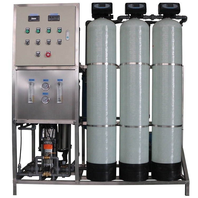 filtro ativo do carbono do esterilizador UV industrial do sistema do RO da única passagem 1000lph