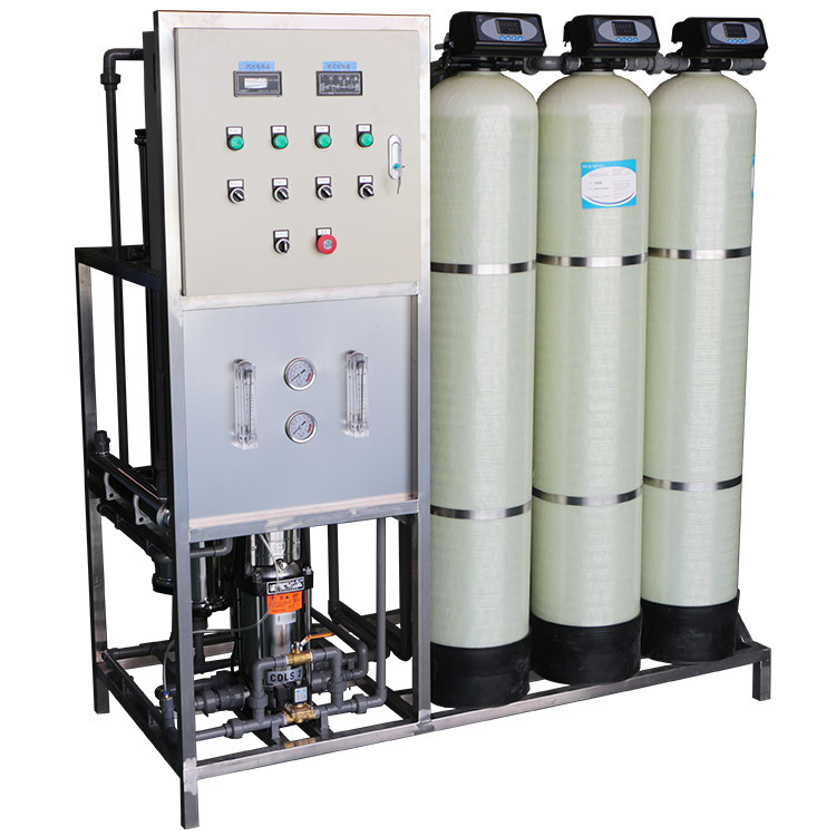 filtro ativo do carbono do esterilizador UV industrial do sistema do RO da única passagem 1000lph