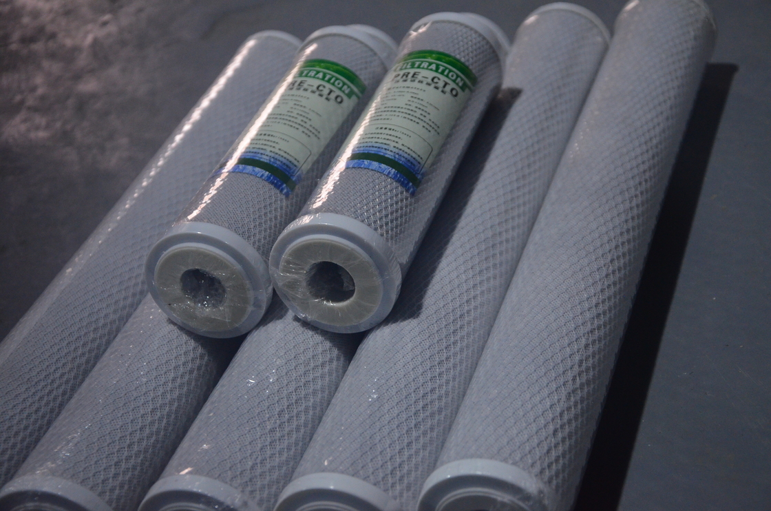 filtro em caixa de 10inch CTO Compressed Activated Carbon para acessórios puros do sistema do RO da máquina da água