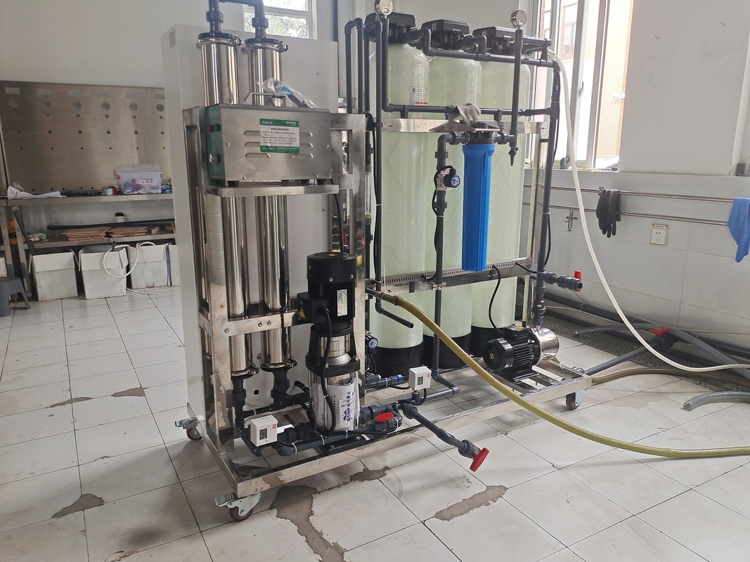 Sistema do filtro de água do Ro do OEM da planta de tratamento da água da única passagem 500LPH