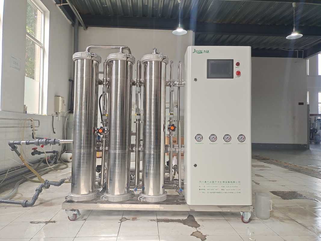 Sistema do RO da fase do dobro do material 1000LPH dos SS com desinfecção UV