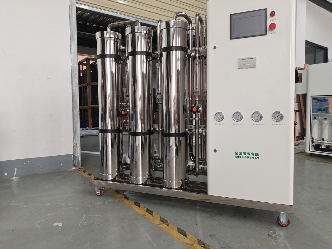 Sistema do RO da fase do dobro 1000LPH pelo material completo dos SS